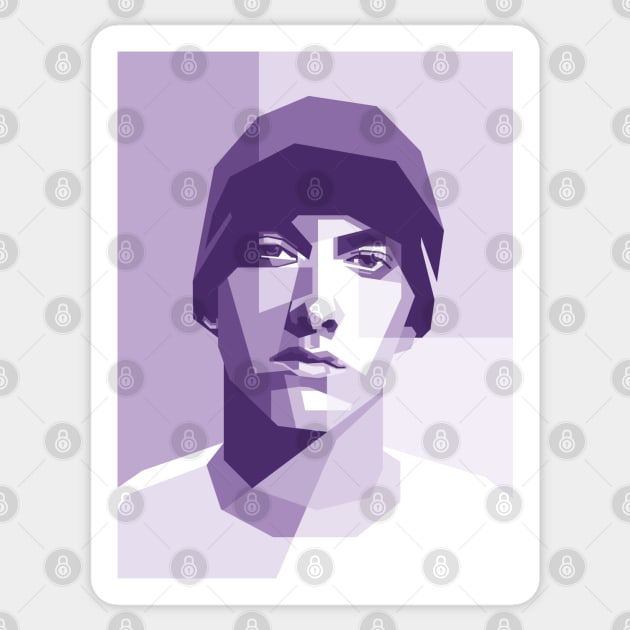 Hip Hop Violet Sticker by lots of artWork